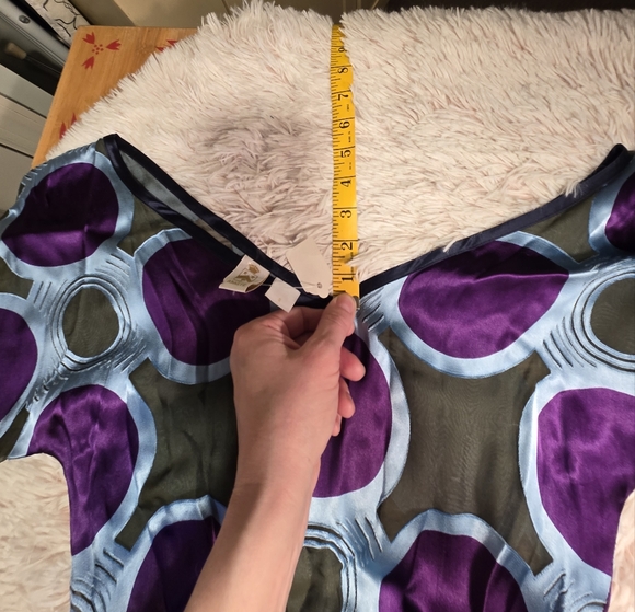 Abaeté Silk Kimono Gathered Waist Statement Sleeve Blouse Women's Small - Picture 13 of 15